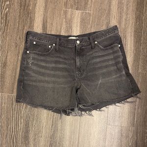 Madewell RELAXED MID-LENGTH DENIM SHORTS